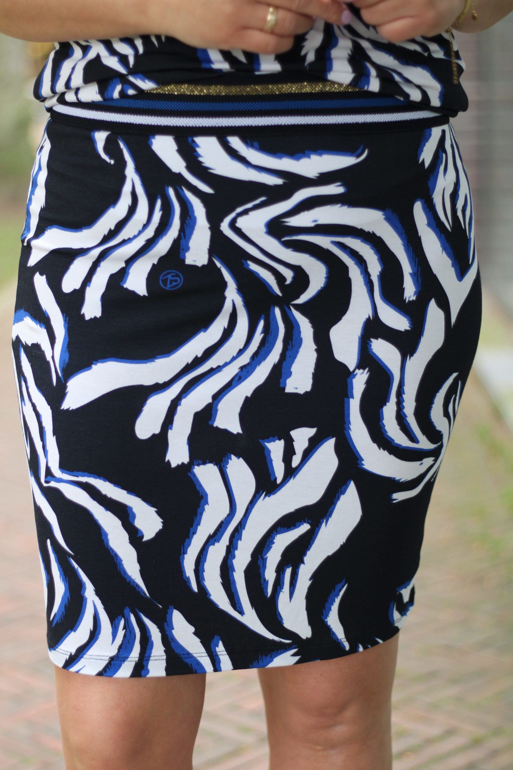 indruk versterking vergelijking Zoso - Moniek Fancy Skirt With Tricotband - Navy/White - Fantastisch