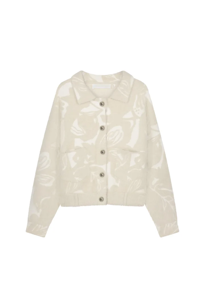 Rino en Pelle kleding Bubbly Boxy-Jacket Birch Floral